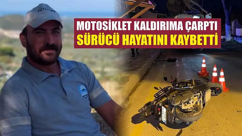 Motosiklet kaldırıma çarptı: Sürücü hayatını kaybetti