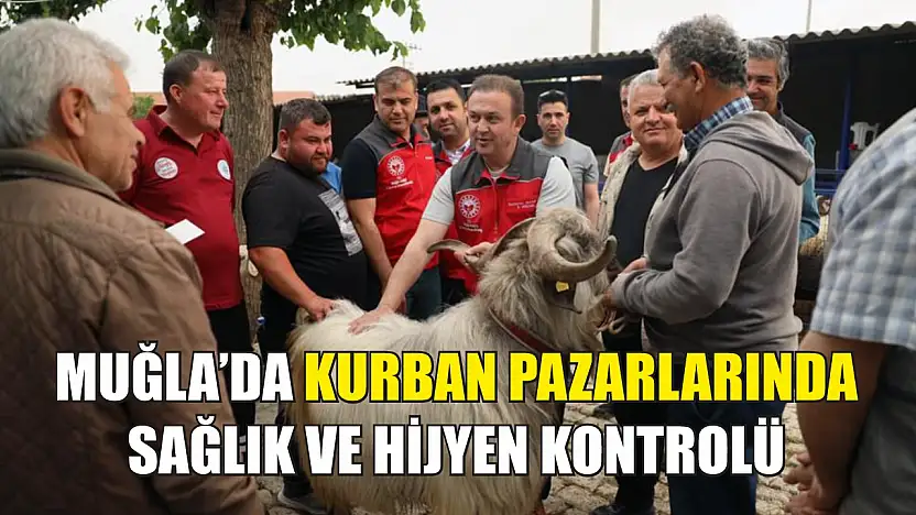 Muğla'da kurban pazarlarında sağlık ve hijyen kontrolü