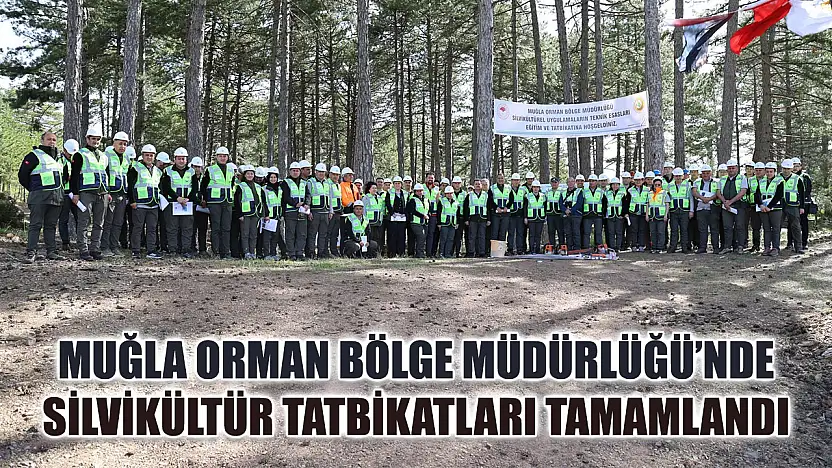 Muğla Orman Bölge Müdürlüğü'nde silvikültür tatbikatları tamamlandı