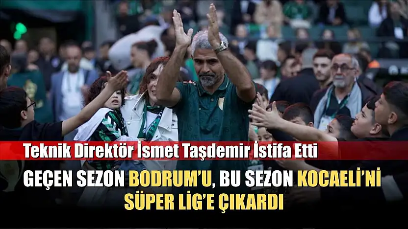 Teknik Direktör İsmet Taşdemir istifa etti
