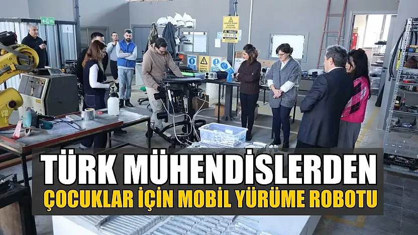 Türk mühendislerden çocuklar için mobil yürüme robotu