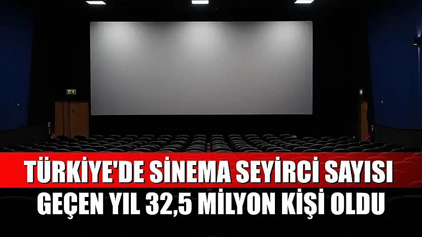 Türkiye'de sinema seyirci sayısı geçen yıl 32,5 milyon kişi oldu