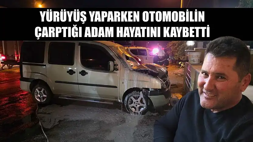 Yürüyüş yaparken otomobilin çarptığı adam hayatını kaybetti