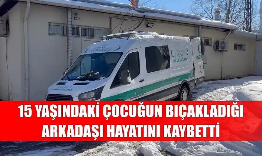 15 yaşındaki çocuğun bıçakladığı arkadaşı hayatını kaybetti