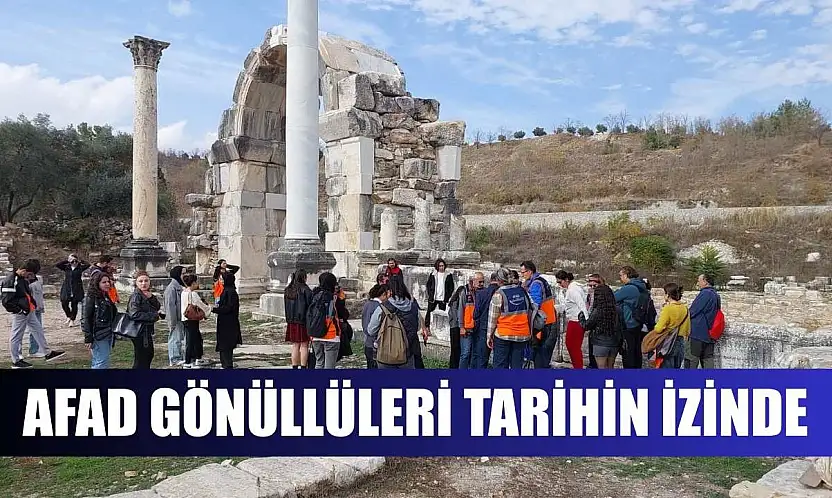 AFAD gönüllüleri tarihin izinde