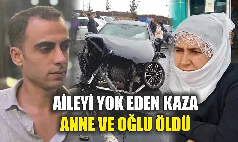 Aileyi yok eden kaza: Anne ve oğlu öldü