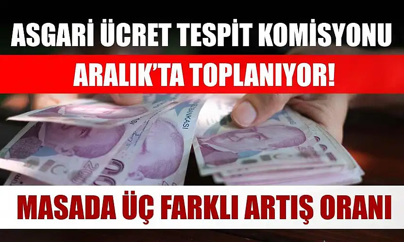 Asgari Ücret Tespit Komisyonu Aralık'ta toplanıyor! Masada üç farklı artış oranı