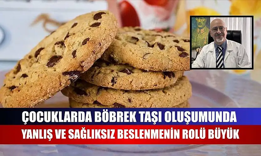 Çocuklarda böbrek taşı oluşumunda yanlış ve sağlıksız beslenmenin rolü büyük