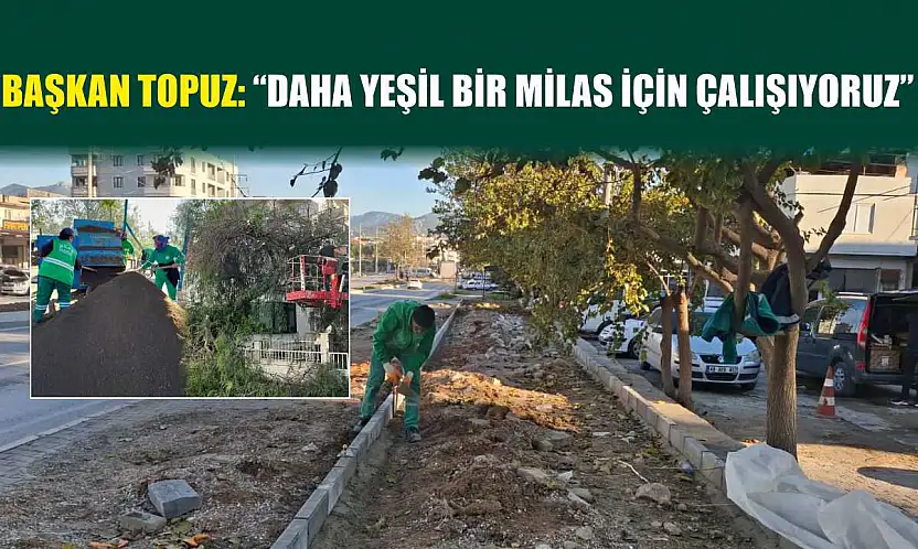 Başkan Topuz: 'Daha yeşil bir milas için çalışıyoruz'