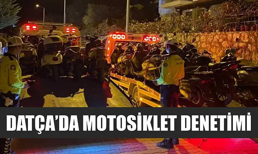 Datça'da motosiklet denetimi