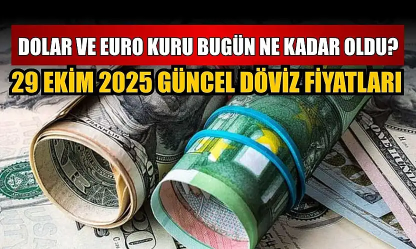 Dolar ve Euro kuru bugün ne kadar oldu?  29 Ekim 2025 güncel döviz fiyatları