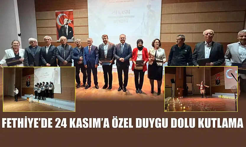 Fethiye'de 24 Kasım'a özel duygu dolu kutlama