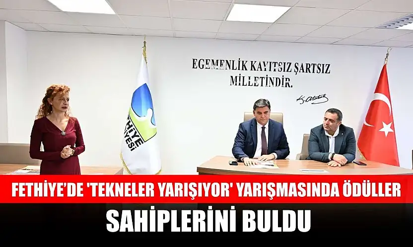 Fethiye'de 'Tekneler Yarışıyor' yarışmasında ödüller sahiplerini buldu