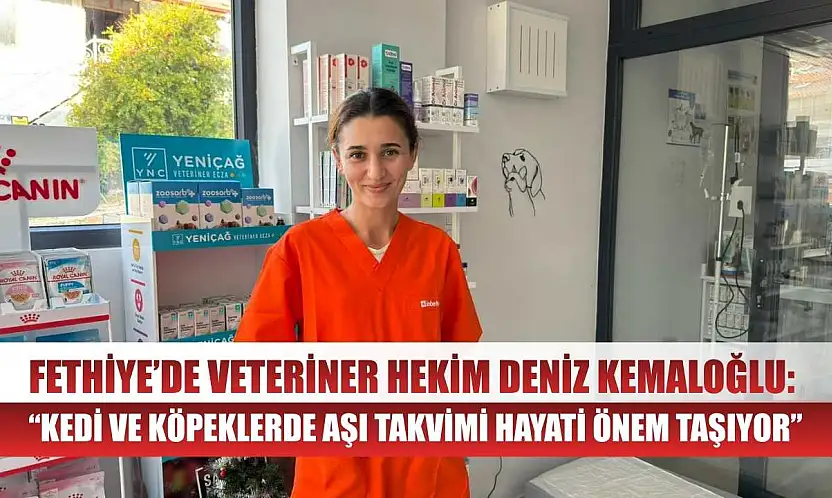 Fethiye'de Veteriner Hekim Deniz Kemaloğlu: 'Kedi ve Köpeklerde Aşı Takvimi Hayati Önem Taşıyor'
