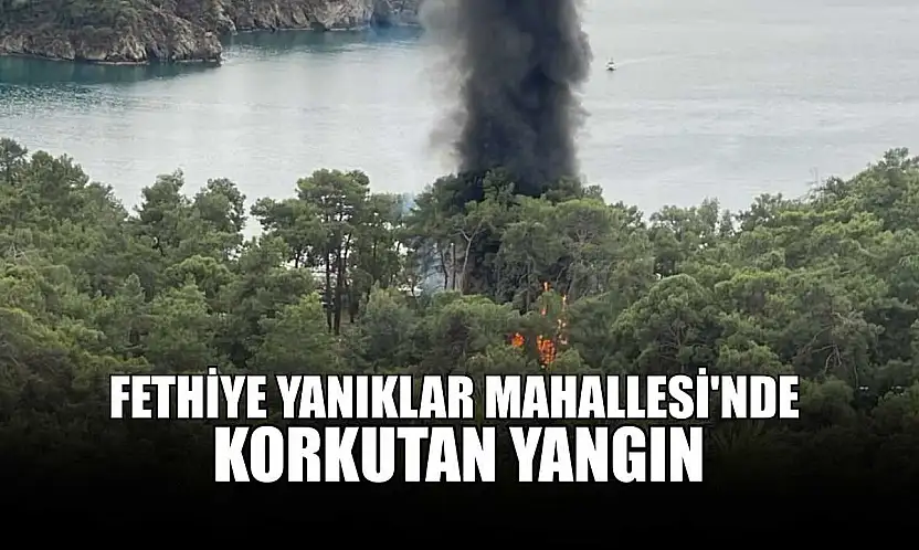 Fethiye Yanıklar Mahallesi'nde korkutan yangın