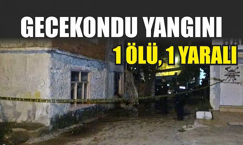 Gecekondu yangını: 1 ölü, 1 yaralı