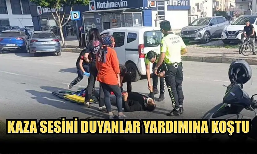 Kaza sesini duyanlar yardımına koştu