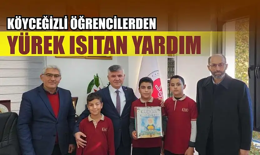 Köyceğizli öğrencilerden yürek ısıtan yardım