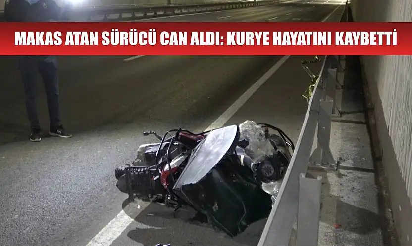 Makas atan sürücü can aldı: Kurye hayatını kaybetti