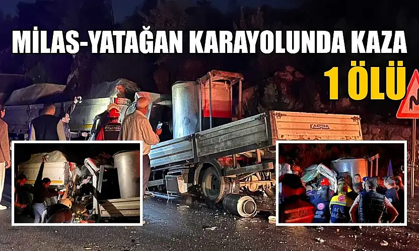 Milas-Yatağan karayolunda kaza: 1 ölü