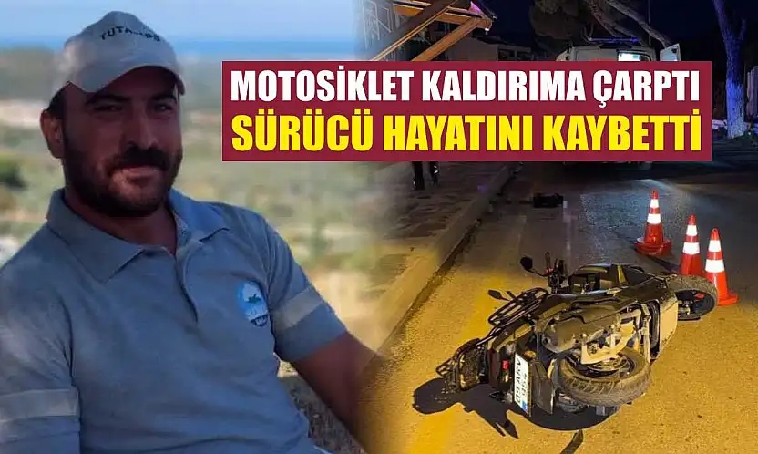 Motosiklet kaldırıma çarptı: Sürücü hayatını kaybetti