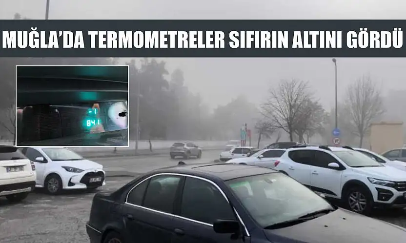 Muğla'da termometreler sıfırın altını gördü