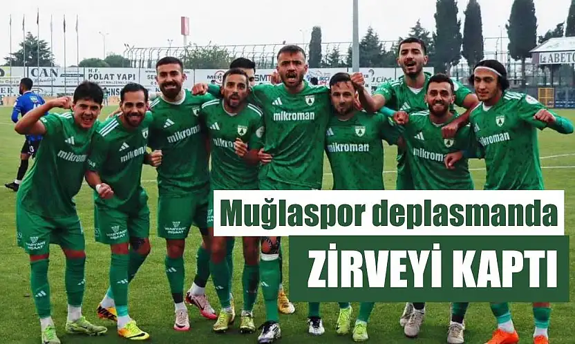 Muğlaspor deplasmanda zirveyi kaptı