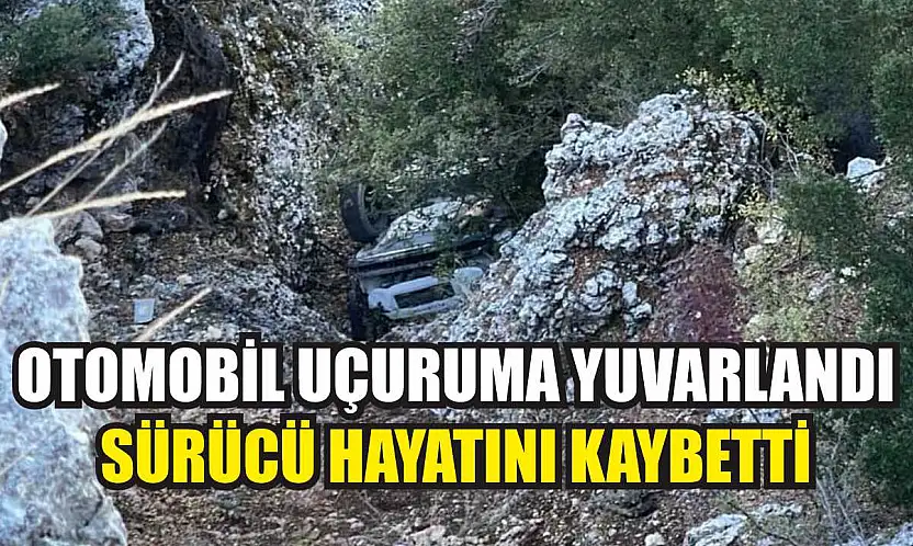Otomobil uçuruma yuvarlandı, sürücü hayatını kaybetti
