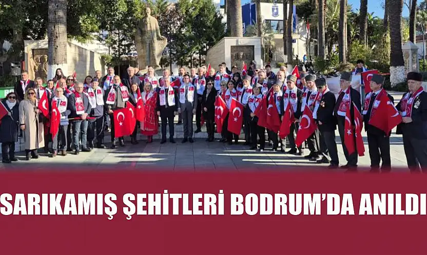 Sarıkamış Şehitleri Bodrum'da Anıldı