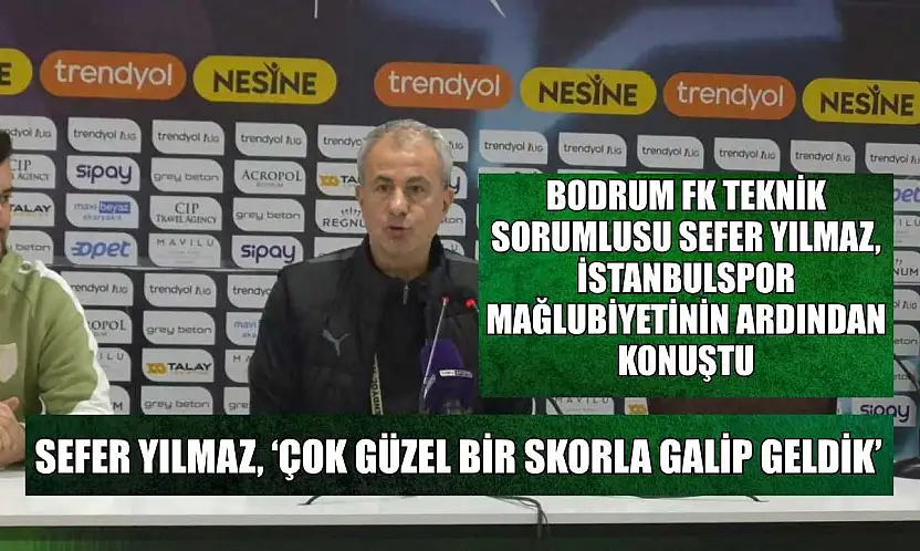 Sefer Yılmaz, 'Çok güzel bir skorla galip geldik'