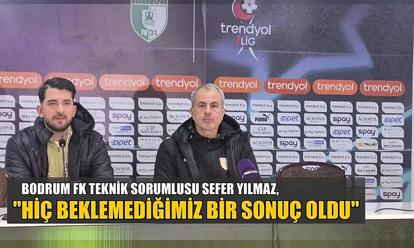 Sefer Yılmaz: 'Hiç beklemediğimiz bir sonuç oldu'