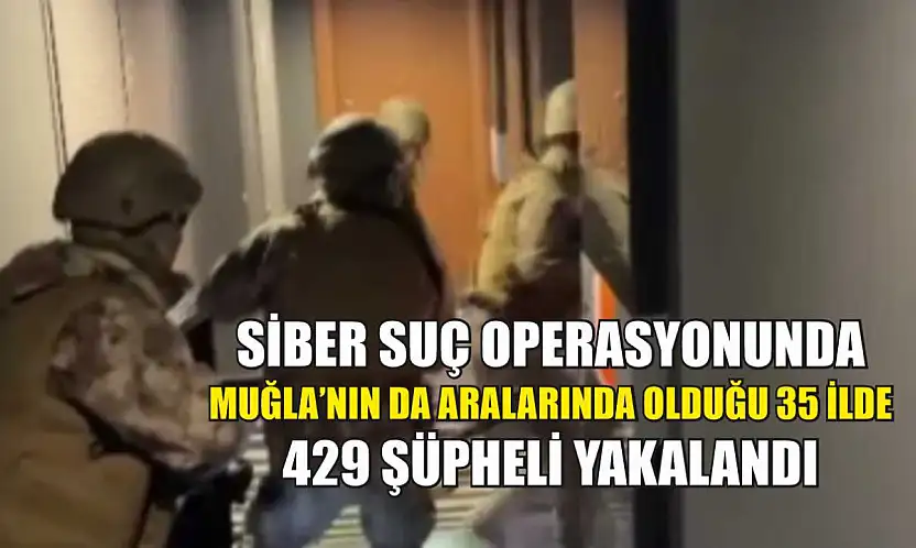 Siber Suç Operasyonunda Muğla'nın da Aralarında Olduğu 35 İlde 429 Şüpheli Yakalandı