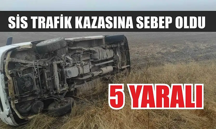 Sis trafik kazasına sebep oldu: 5 yaralı