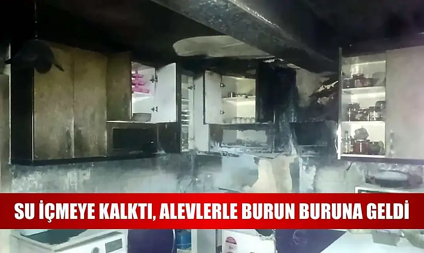 Su içmeye kalktı, alevlerle burun buruna geldi