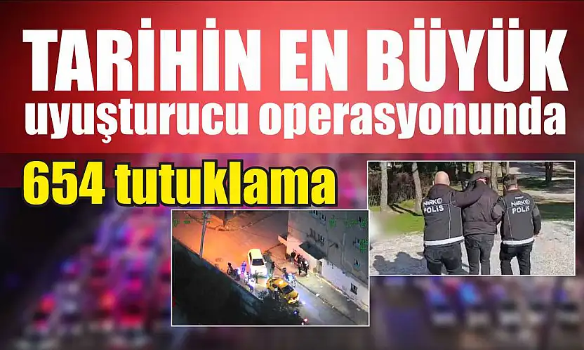 Tarihin en büyük uyuşturucu operasyonunda 654 tutuklama