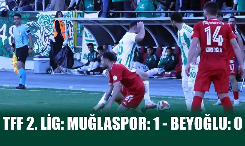 TFF 2. Lig: Muğlaspor: 1 - Beyoğlu: 0