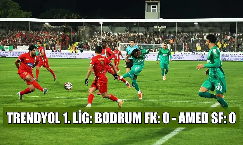Trendyol 1. Lig: Bodrum FK: 0 - Amed SF: 0