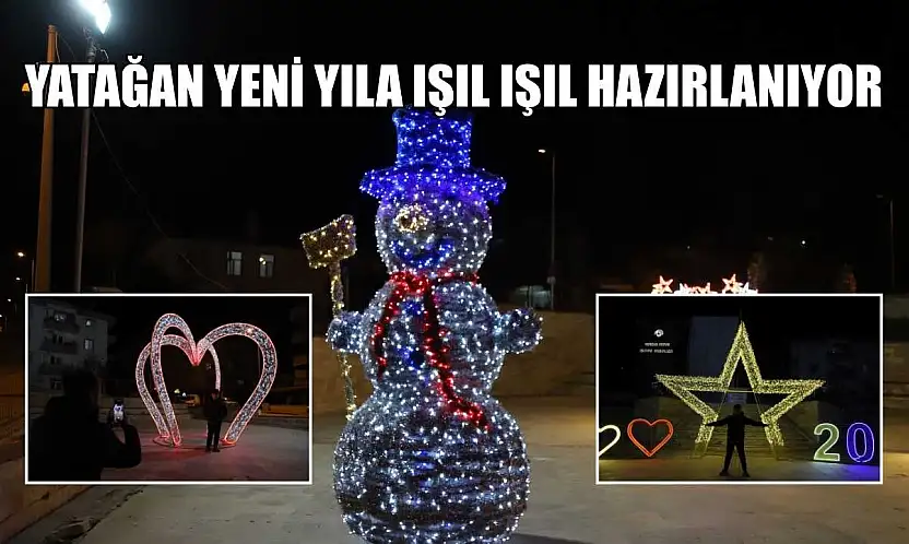 Yatağan yeni yıla ışıl ışıl hazırlanıyor