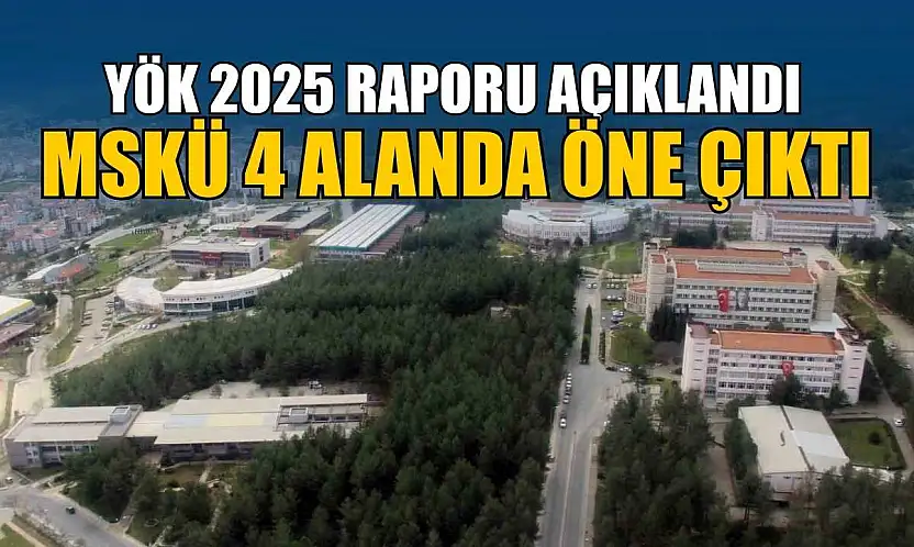 YÖK 2025 raporu açıklandı: MSKÜ 4 alanda öne çıktı