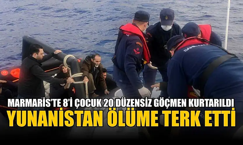 Yunanistan, 8'i çocuk 20 düzensiz göçmeni ölüme terk etti