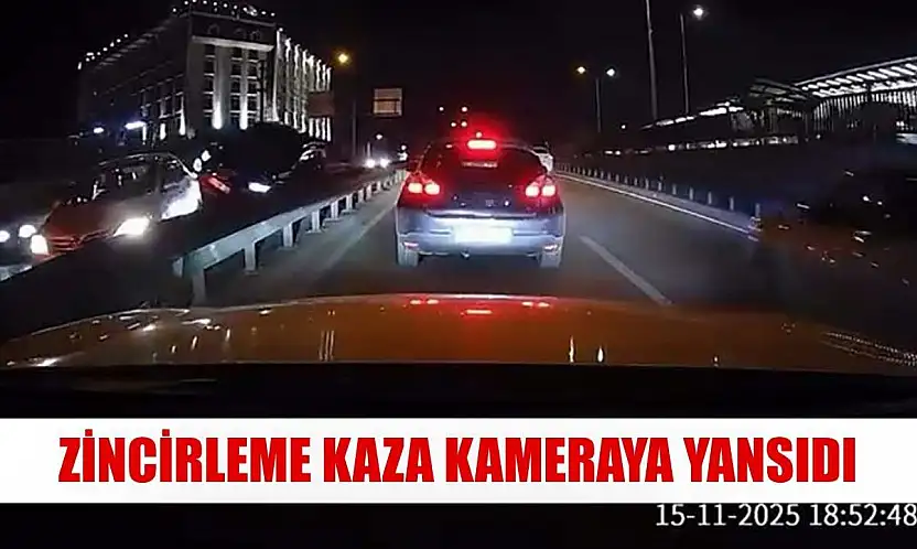 Zincirleme kaza kameraya yansıdı
