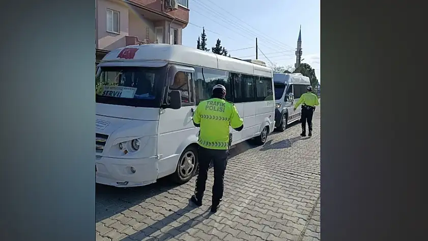 Muğla'da okul çevreleri ve servis araçlarına güvenlik denetimi