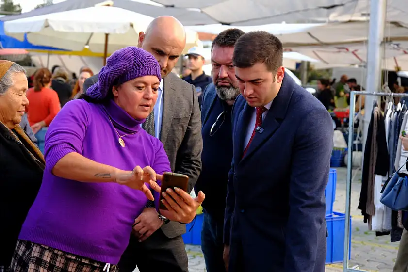 Başkan Mandalinci, saha çalışmalarına Dereköy, Koyunbaba ve Gümüşlük'te devam etti