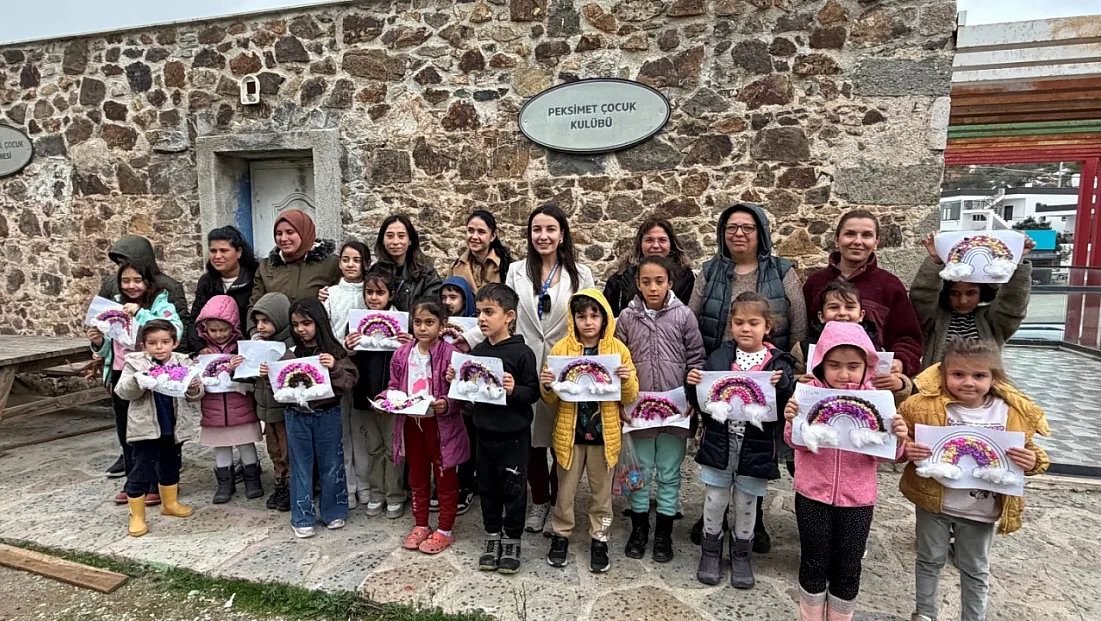 Bodrum'da Gökkuşağı Sanat Atölyesi yoğun ilgi gördü