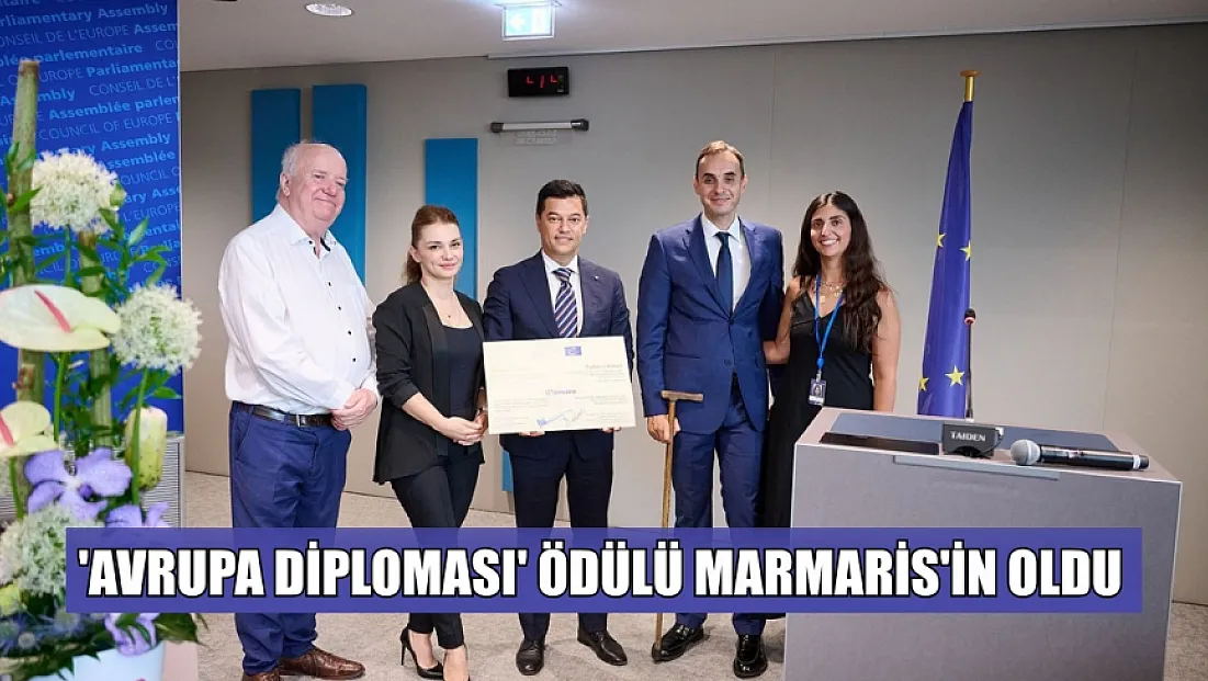 'Avrupa Diploması' ödülü Marmaris'in oldu