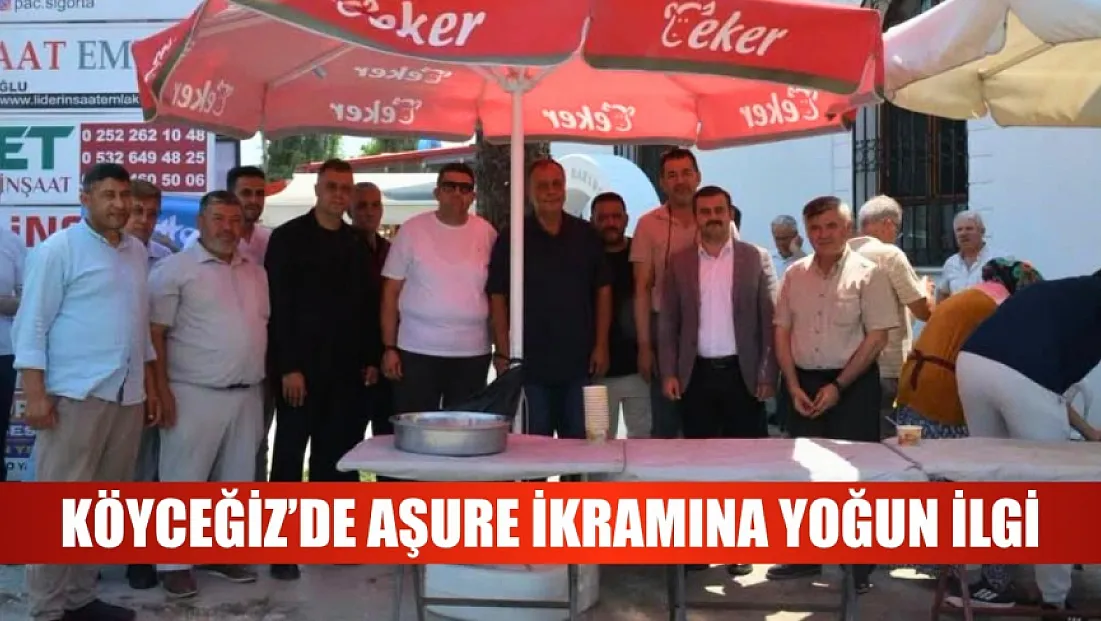 Köyceğiz'de aşure ikramına yoğun ilgi