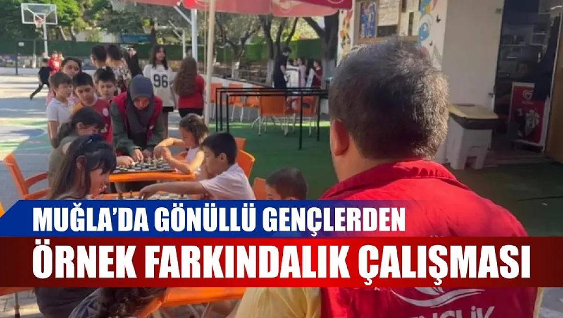 Muğla'da gönüllü gençlerden örnek farkındalık çalışması