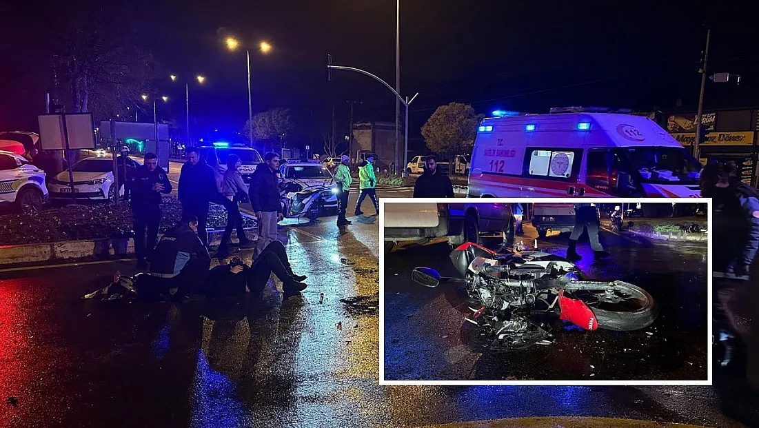 Menteşe’de trafik kazası: Motosiklet sürücüsü ağır yaralı