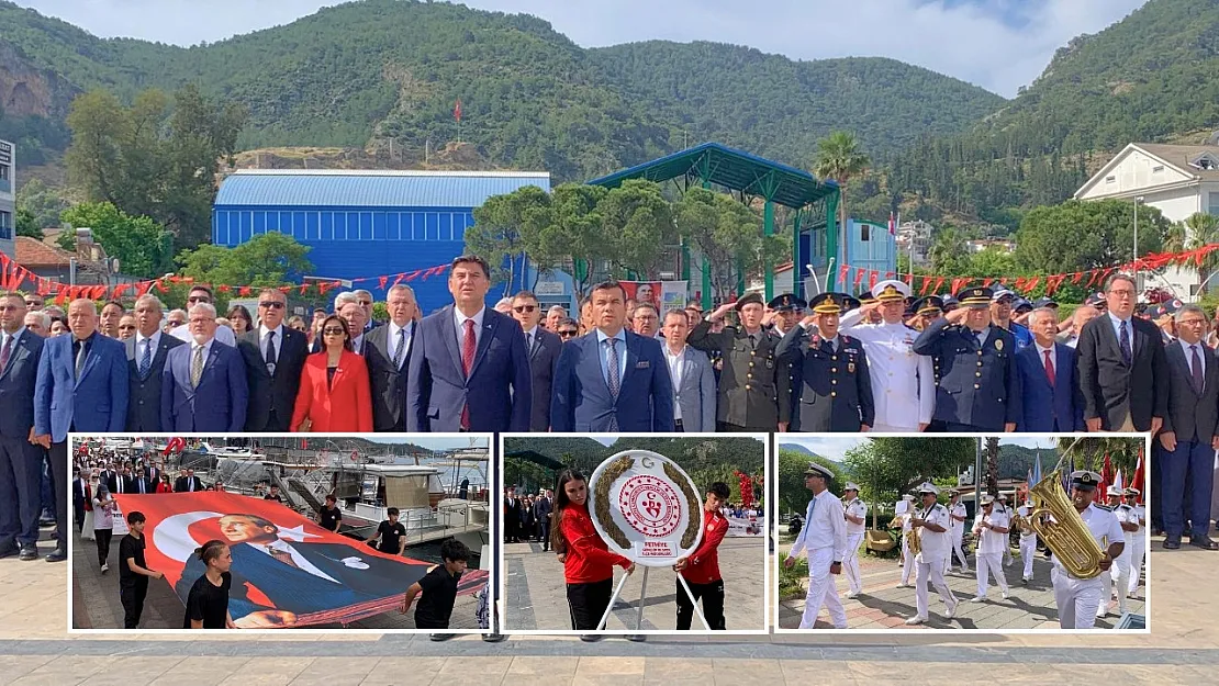 Atatürk'ün gençliğe emaneti 19 Mayıs, Fethiye'de gururla kutlanıyor