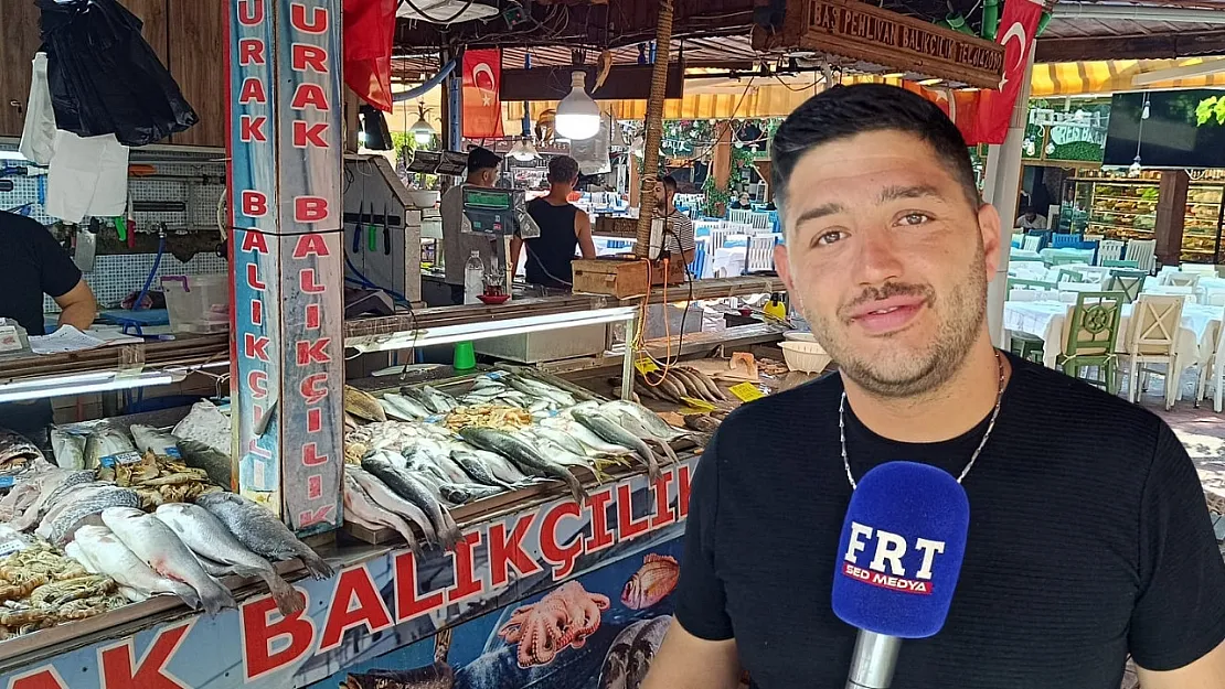 Fethiye Balık Pazarı'nda sezonun gözdesi 'çupra ve levrek'